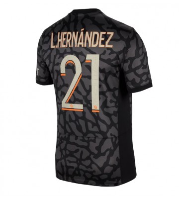 Paris Saint-Germain Lucas Hernandez #21 Replika Tredjetrøje 2023-24 Kortærmet